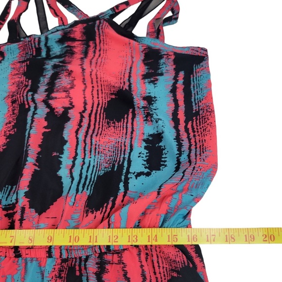 Fabletics Liza Romper Heat Wave Tie Dye Print size Large (10-12) - Picture 9 of 12
